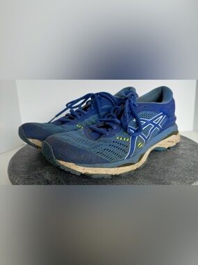 ASICS Blue Colorful Gel Kayano 24 Tennis Shoes 9